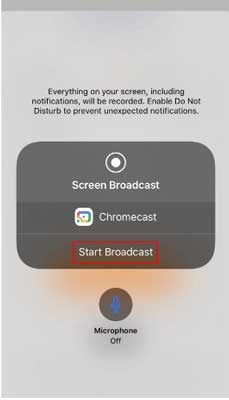 Start Broadcast