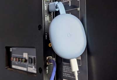 tv conectado con chromecast